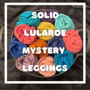 SOLIDS 3 pairs for 1 price - OS Lularoe Leggings - Mystery Grab Bag